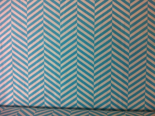 Baumwolle | Chevron türkis